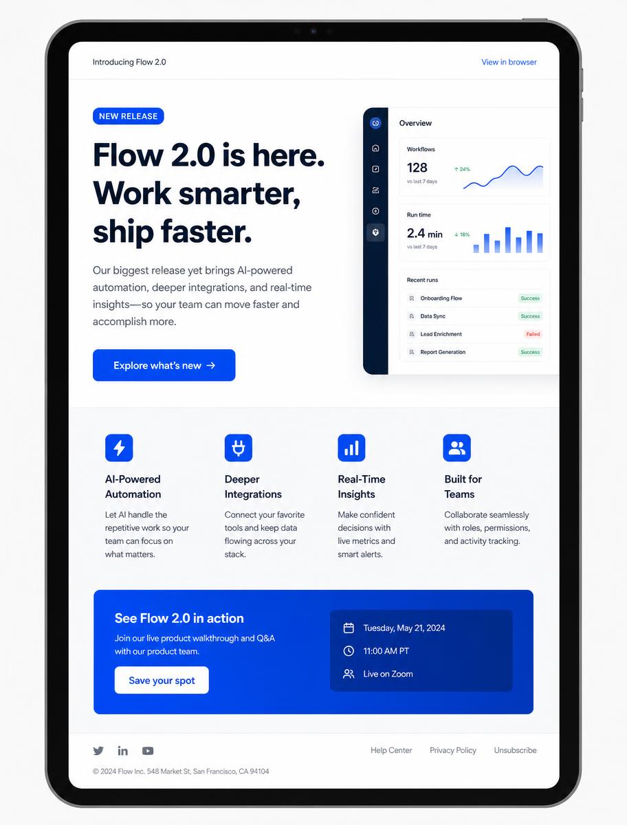 Responsive HTML email development preview
